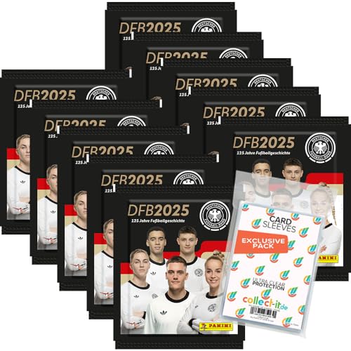Bundle mit DFB 2025-125 Jahre Fußballgeschichte - Sammelsticker - 10 Tüten + Exklusive Collect-it Hüllen Bundle mit DFB 2025-125 Jahre Fußballgeschichte - Sammelsticker - 10 Tüten + Exklusive Collect-it Hüllen von collect-it.de MY HOME OF CARDS + TOYS