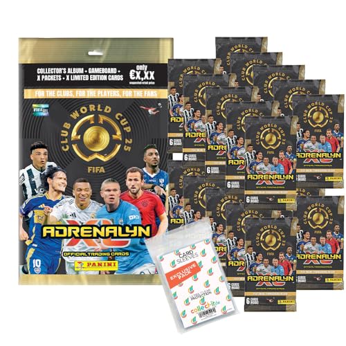 Bundle mit FIFA Club World Cup 2025 Adrenalyn XL Trading Cards + Exklusive Collect-it Hüllen (1 Starter + 20 Booster) von collect-it.de MY HOME OF CARDS + TOYS
