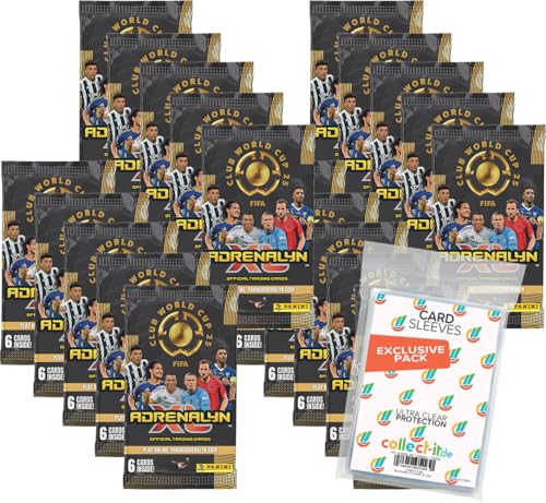 Bundle mit FIFA Club World Cup 2025 Adrenalyn XL Trading Cards - 20 Booster + Exklusive Collect-it Hüllen Bundle mit FIFA Club World Cup 2025 Adrenalyn XL Trading Cards - 20 Booster + Exklusive Collect-it Hüllen von collect-it.de MY HOME OF CARDS + TOYS