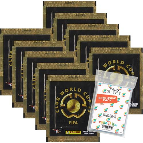 Bundle mit FIFA Club World Cup 2025 - Sammelsticker - 10 Tüten + Exklusive Collect-it Hüllen von collect-it.de MY HOME OF CARDS + TOYS