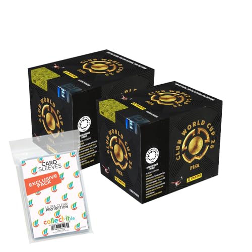 Bundle mit FIFA Club World Cup 2025 - Sammelsticker - 2 Displays (100 Tüten) + Exklusive Collect-it Hüllen von collect-it.de MY HOME OF CARDS + TOYS