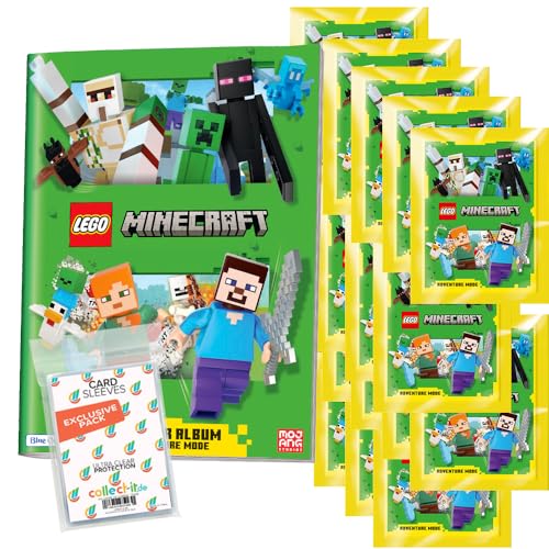 Bundle mit Lego Minecraft Adventure Mode - Serie 1 - Sammelsticker - 1 Album + 20 Tüten + Exklusive Collect-it Hüllen Bundle mit Lego Minecraft Adventure Mode - Serie 1 - Sammelsticker - 1 Album + 20 Tüten + Exklusive Collect-it Hüllen von collect-it.de MY HOME OF CARDS + TOYS