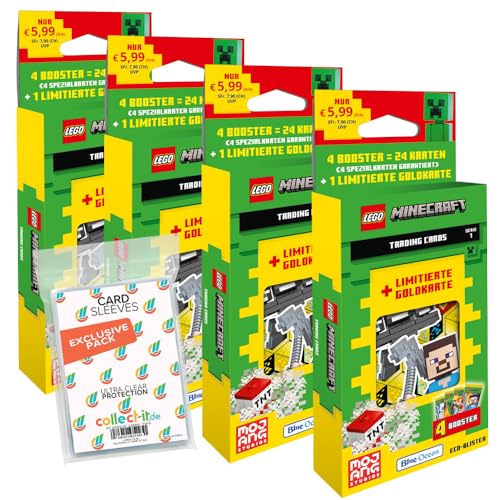 Bundle mit Lego Minecraft Serie 1 Trading Cards - Alle 4 verschiedenen Blister + Exklusive Collect-it Hüllen Bundle mit Lego Minecraft Serie 1 Trading Cards - Alle 4 verschiedenen Blister + Exklusive Collect-it Hüllen von collect-it.de MY HOME OF CARDS + TOYS