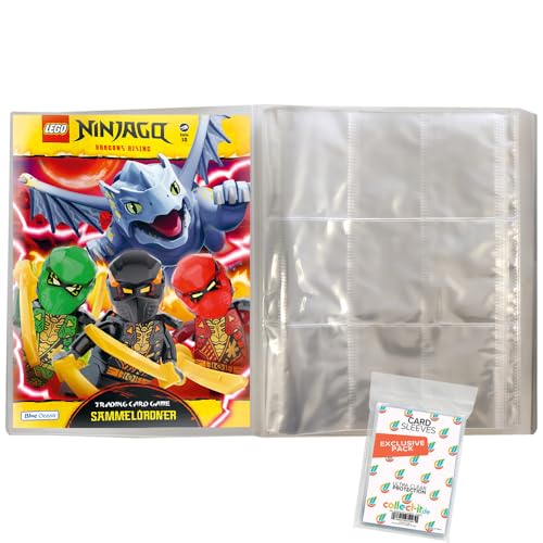 Bundle mit Lego Ninjago Serie 10 BLUTMOND (2025) Trading Cards - 1 Leere Sammelmappe + Exklusive Collect-it Hüllen von collect-it.de MY HOME OF CARDS + TOYS