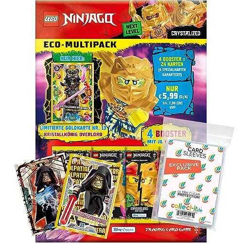Bundle mit Lego Ninjago Serie 8 Next Level Trading Cards - 1 Multipack (zufällige Auswahl) + 2 Limitierte Star Wars Karten + Exklusive Collect-it Hüllen von collect-it.de MY HOME OF CARDS + TOYS