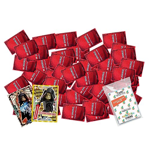 Bundle mit Lego Ninjago Serie 8 Next Level Trading Cards - 50 Verschiedene, zufällige Karten + 2 Limitierte Star Wars Karten + Exklusive Collect-it Hüllen von collect-it.de MY HOME OF CARDS + TOYS