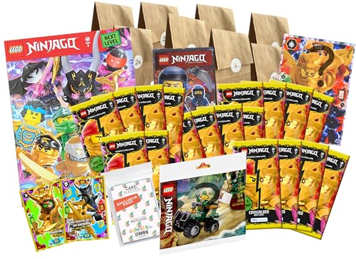 Bundle mit Lego Ninjago Serie 8 Next Level - Der Adventskalender 2023-24 tolle Überraschungen Deluxe + Exklusive Collect-it Hüllen von collect-it.de MY HOME OF CARDS + TOYS
