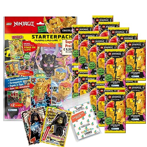 Bundle mit Lego Ninjago Serie 8 Next Level Trading Cards - 1 Starter + 20 Booster + 2 Limitierte Star Wars Karten + Exklusive Collect-it Hüllen von collect-it.de MY HOME OF CARDS + TOYS