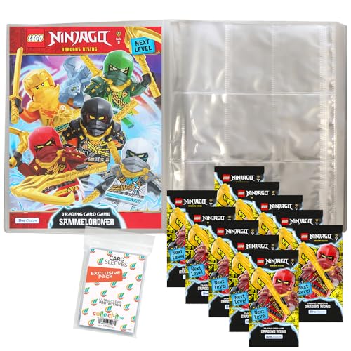 Bundle mit Lego Ninjago Serie 9 Next Level Trading Cards - 1 Leere Sammelmappe + 10 Booster + Exklusive Collect-it Hüllen Bundle mit Lego Ninjago Serie 9 Next Level Trading Cards - 1 Leere Sammelmappe + 10 Booster + Exklusive Collect-it Hüllen von collect-it.de MY HOME OF CARDS + TOYS
