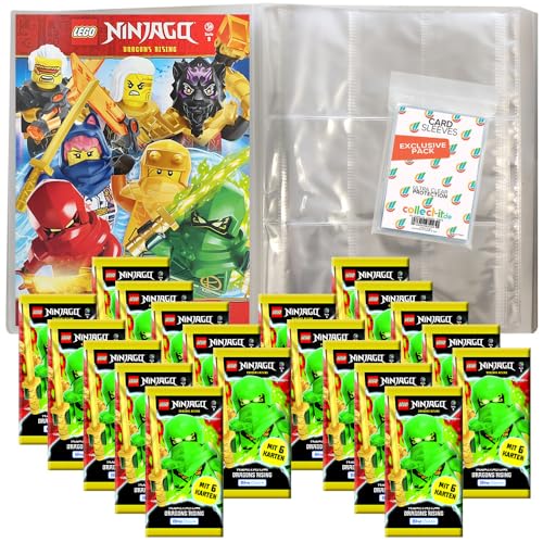 Bundle mit Lego Ninjago Serie 9 Trading Cards - 1 Leere Sammelmappe + 20 Booster + Exklusive Collect-it Hüllen von collect-it.de MY HOME OF CARDS + TOYS