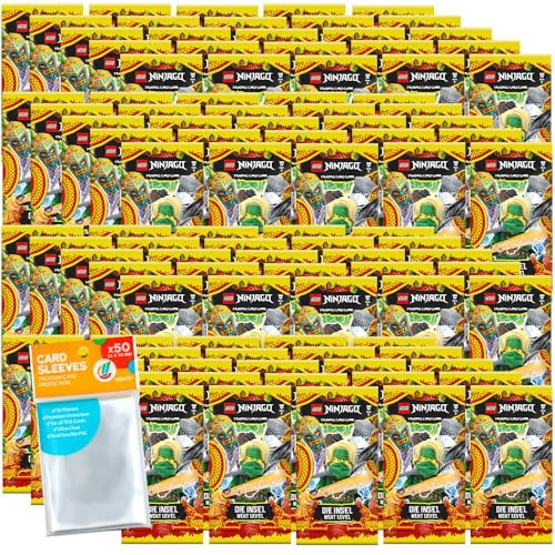Bundle mit Lego Trading Cards - 100 Booster + Exklusive Collect-it Hüllen (Ninjago Serie 6 Next Level Trading Cards - 100 Booster) von collect-it.de MY HOME OF CARDS + TOYS
