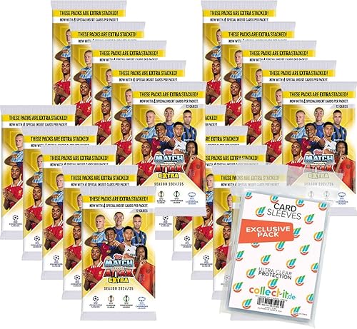 Bundle mit Match Attax Champions League 2024/25 EXTRA - Trading Cards + Exklusive Collect-it Hüllen (20 Booster) Bundle mit Match Attax Champions League 2024/25 EXTRA - Trading Cards + Exklusive Collect-it Hüllen (20 Booster) von collect-it.de MY HOME OF CARDS + TOYS