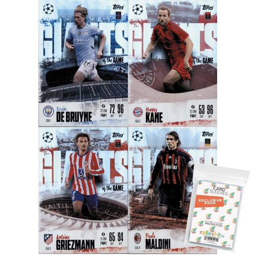 Bundle mit Match Attax Champions League 2024/25 EXTRA - Trading Cards - Alle 4 Giants of The Game Limited Edition + Exklusive Collect-it Hüllen Bundle mit Match Attax Champions League 2024/25 EXTRA - Trading Cards - Alle 4 Giants of The Game Limited Edition + Exklusive Collect-it Hüllen von collect-it.de MY HOME OF CARDS + TOYS