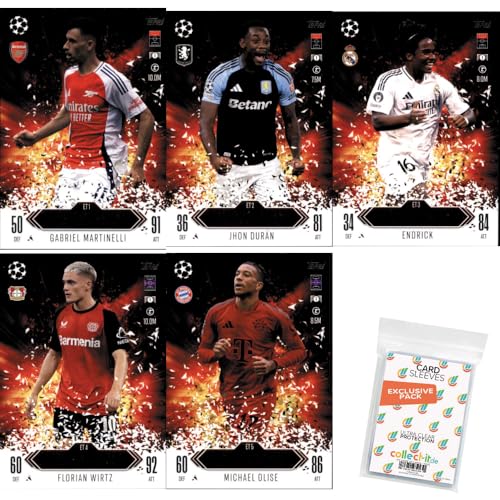 Bundle mit Match Attax Champions League 2024/25 EXTRA - Trading Cards - Alle 5 Explosive Talent Karten + Exklusive Collect-it Hüllen Bundle mit Match Attax Champions League 2024/25 EXTRA - Trading Cards - Alle 5 Explosive Talent Karten + Exklusive Collect-it Hüllen von collect-it.de MY HOME OF CARDS + TOYS