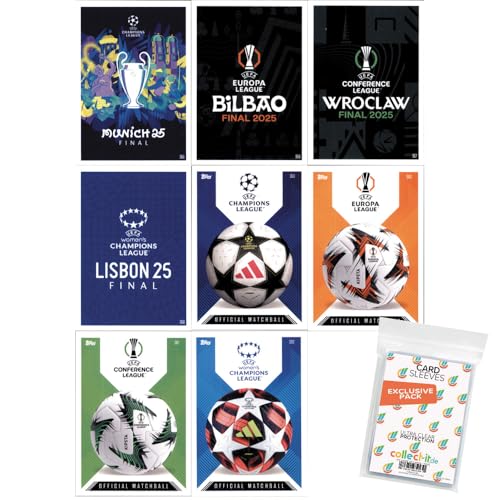 Bundle mit Match Attax Champions League 2024/25 EXTRA - Trading Cards - Alle 8 - Official Matchball Collector Cards Karten+ Exklusive Collect-it Hüllen Bundle mit Match Attax Champions League 2024/25 EXTRA - Trading Cards - Alle 8 - Official Matchball Collector Cards Karten+ Exklusive Collect-it Hüllen von collect-it.de MY HOME OF CARDS + TOYS
