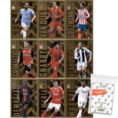 Bundle mit Match Attax Champions League 2024/25 - Trading Cards - 9 Verschiedene Gold Edge Edition Karten + Exklusive Collect-it Hüllen Bundle mit Match Attax Champions League 2024/25 - Trading Cards - 9 Verschiedene Gold Edge Edition Karten + Exklusive Collect-it Hüllen von collect-it.de MY HOME OF CARDS + TOYS