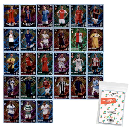 Bundle mit Match Attax Champions League 2024/25 - Trading Cards Sparangebote + Exklusive Collect-it Hüllen (Alle 27 Limitierte Karten) von collect-it.de MY HOME OF CARDS + TOYS