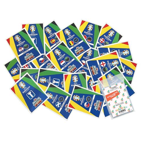 Bundle mit Match Attax UEFA Euro 2024 Germany - Mannschaftspaket + Exklusive Collect-it Hüllen (100 Verschiedene, zufällige Karten) von collect-it.de MY HOME OF CARDS + TOYS