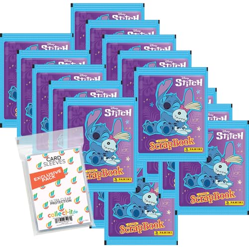 Bundle mit Panini Stitch - Super Scrapbook (2025) - Sammelsticker - 20 Tüten + Exklusive Collect-it Hüllen von collect-it.de MY HOME OF CARDS + TOYS