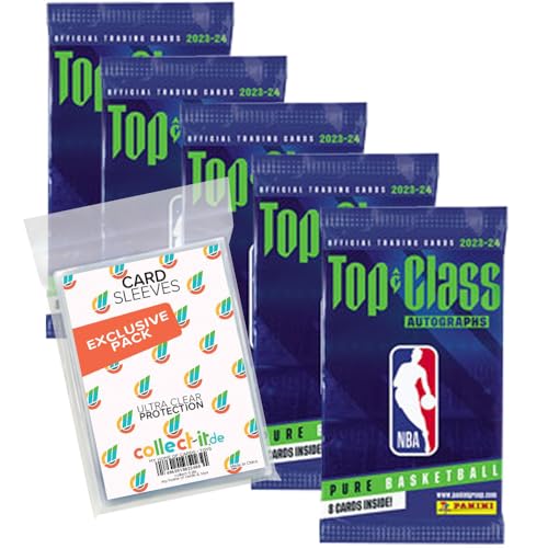 Bundle mit Top Class - NBA Pure Basketball - 2023/24-5 Booster + Exklusive Collect-it Hüllen Bundle mit Top Class - NBA Pure Basketball - 2023/24-5 Booster + Exklusive Collect-it Hüllen von collect-it.de MY HOME OF CARDS + TOYS
