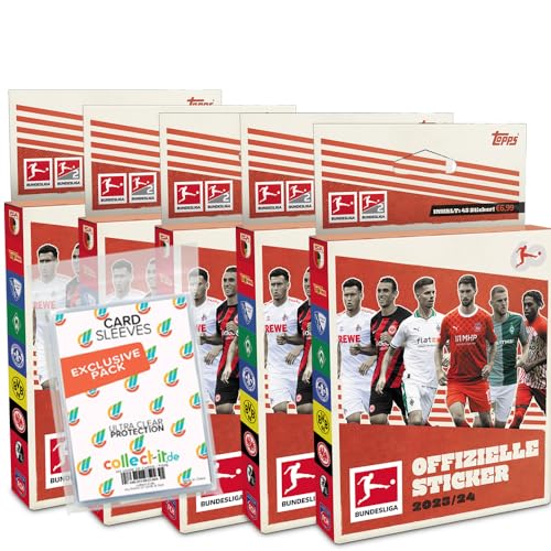 Bundle mit Topps Bundesliga Sammelsticker 2023/24-5 Blister+ Exklusive Collect-it Hüllen Bundle mit Topps Bundesliga Sammelsticker 2023/24-5 Blister+ Exklusive Collect-it Hüllen von collect-it.de MY HOME OF CARDS + TOYS