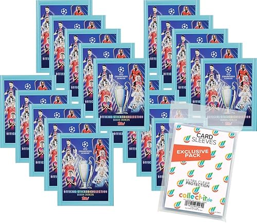 Bundle mit Topps - CL 2024/2025 - Sammelsticker - 20 Tüten + Exklusive Collect-it Hüllen Bundle mit Topps - CL 2024/2025 - Sammelsticker - 20 Tüten + Exklusive Collect-it Hüllen von collect-it.de MY HOME OF CARDS + TOYS