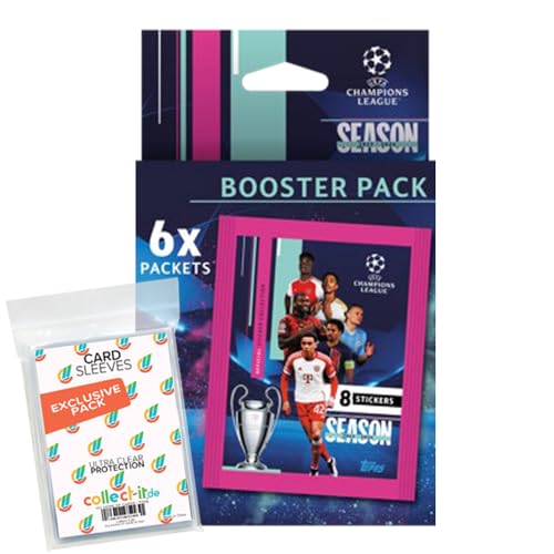 Bundle mit Topps - Champions League 2023/24 - Sammelsticker - 1 Blister + Exklusive Collect-it Hüllen Bundle mit Topps - Champions League 2023/24 - Sammelsticker - 1 Blister + Exklusive Collect-it Hüllen von collect-it.de MY HOME OF CARDS + TOYS