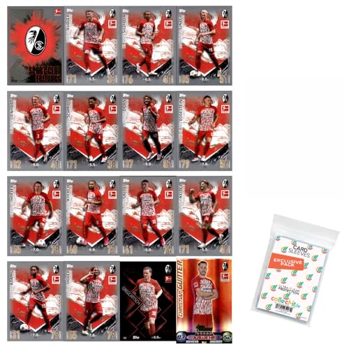 Bundle mit Topps Match Attax Bundesliga - 2023/24 - Mannschaftspaket - SC Freiburg + Exklusive Collect-it Hüllen Bundle mit Topps Match Attax Bundesliga - 2023/24 - Mannschaftspaket - SC Freiburg + Exklusive Collect-it Hüllen von collect-it.de MY HOME OF CARDS + TOYS