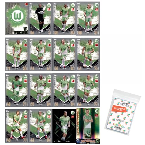 Bundle mit Topps Match Attax Bundesliga - 2023/24 - Mannschaftspaket - VFL Wolfsburg + Exklusive Collect-it Hüllen Bundle mit Topps Match Attax Bundesliga - 2023/24 - Mannschaftspaket - VFL Wolfsburg + Exklusive Collect-it Hüllen von collect-it.de MY HOME OF CARDS + TOYS