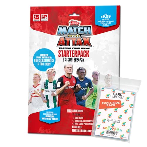 Bundle mit Topps Match Attax Bundesliga - 2024/2025-1 Starter + Exklusive Collect-it Hüllen Bundle mit Topps Match Attax Bundesliga - 2024/2025-1 Starter + Exklusive Collect-it Hüllen von collect-it.de MY HOME OF CARDS + TOYS