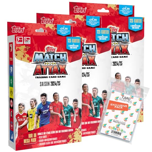 Bundle mit Topps Match Attax Bundesliga - 2024/2025-3 Mega Packs + Exklusive Collect-it Hüllen Bundle mit Topps Match Attax Bundesliga - 2024/2025-3 Mega Packs + Exklusive Collect-it Hüllen von collect-it.de MY HOME OF CARDS + TOYS
