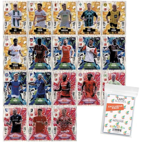 Bundle mit Topps Match Attax Bundesliga - 2024/25 - Alle 18 Allrounder Karten + Exklusive Collect-it Hüllen Bundle mit Topps Match Attax Bundesliga - 2024/25 - Alle 18 Allrounder Karten + Exklusive Collect-it Hüllen von collect-it.de MY HOME OF CARDS + TOYS