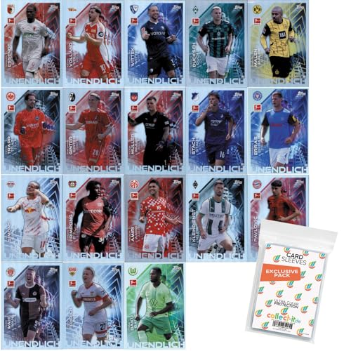 Bundle mit Topps Match Attax Bundesliga - 2024/25 - Alle 18 Unendlich Karten + Exklusive Collect-it Hüllen Bundle mit Topps Match Attax Bundesliga - 2024/25 - Alle 18 Unendlich Karten + Exklusive Collect-it Hüllen von collect-it.de MY HOME OF CARDS + TOYS
