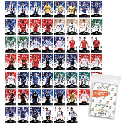 Bundle mit Topps Match Attax Bundesliga - 2024/25 - Alle 54 2. Bundesliga Karten + Exklusive Collect-it Hüllen von collect-it.de MY HOME OF CARDS + TOYS