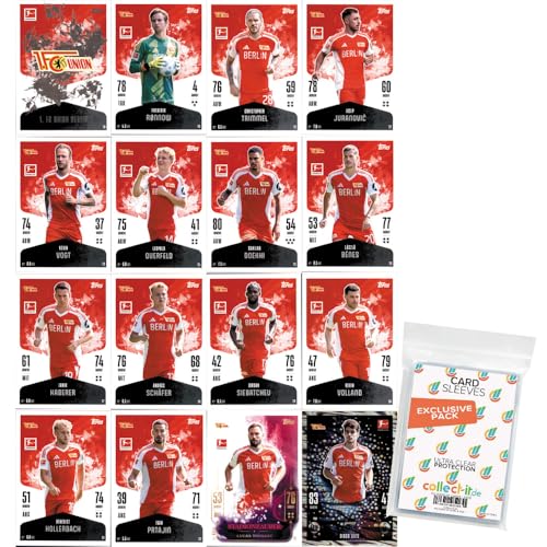 Bundle mit Topps Match Attax Bundesliga - 2024/25 - Mannschaftspaket - 1. FC Union Berlin + Exklusive Collect-it Hüllen Bundle mit Topps Match Attax Bundesliga - 2024/25 - Mannschaftspaket - 1. FC Union Berlin + Exklusive Collect-it Hüllen von collect-it.de MY HOME OF CARDS + TOYS