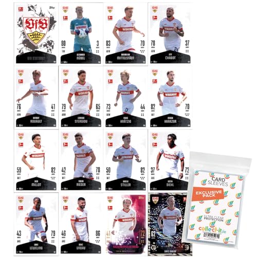 Bundle mit Topps Match Attax Bundesliga - 2024/25 - Mannschaftspaket - VfB Stuttgart + Exklusive Collect-it Hüllen Bundle mit Topps Match Attax Bundesliga - 2024/25 - Mannschaftspaket - VfB Stuttgart + Exklusive Collect-it Hüllen von collect-it.de MY HOME OF CARDS + TOYS