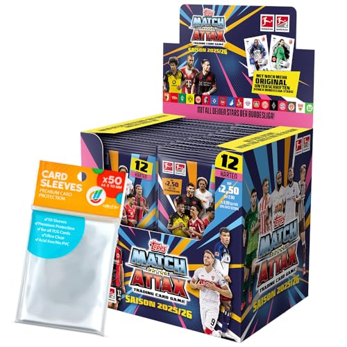 Bundle mit Topps Match Attax Bundesliga 2025/26 + Exklusive Collect-it Hüllen (1 Display) von collect-it.de MY HOME OF CARDS + TOYS