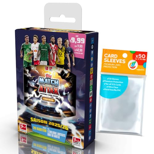 Bundle mit Topps - Match Attax Bundesliga 2025/26-1 Mini Tin Box + Exklusive Collect-it Hüllen Bundle mit Topps - Match Attax Bundesliga 2025/26-1 Mini Tin Box + Exklusive Collect-it Hüllen von collect-it.de MY HOME OF CARDS + TOYS