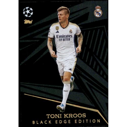 Bundle mit Topps Match Attax Champions League 2023/2024 - Trading Cards,Sammelkarten, Fußball Einzelkarte, Spezial Karte (491 - Toni Kroos - Black Edge Edition) von collect-it.de MY HOME OF CARDS + TOYS