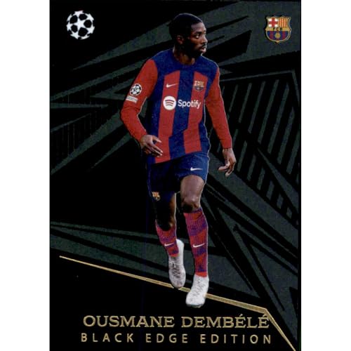 Bundle mit Topps Match Attax Champions League 2023/2024 - Trading Cards,Sammelkarten, Fußball Einzelkarte, Spezial Karte (494 - Ousmane Dembele - Black Edge Edition) von collect-it.de MY HOME OF CARDS + TOYS