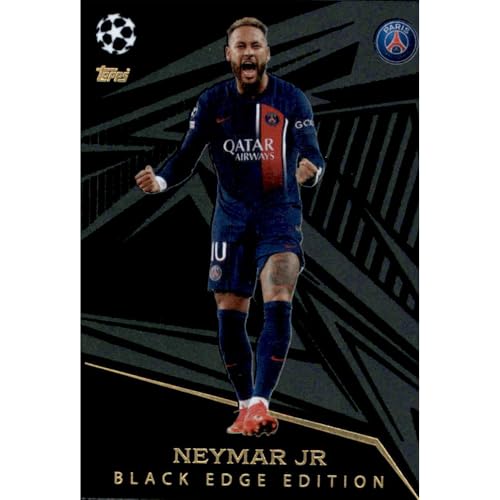 Bundle mit Topps Match Attax Champions League 2023/2024 - Trading Cards,Sammelkarten, Fußball Einzelkarte, Spezial Karte (496 - Neymar Jr - Black Edge Edition) von collect-it.de MY HOME OF CARDS + TOYS