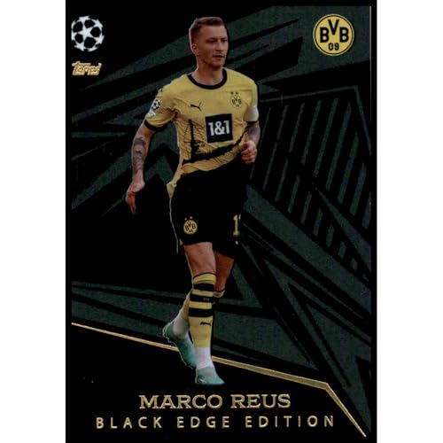 Bundle mit Topps Match Attax Champions League 2023/2024 - Trading Cards,Sammelkarten, Fußball Einzelkarte, Spezial Karte (498 - Marco Reus - Black Edge Edition) von collect-it.de MY HOME OF CARDS + TOYS