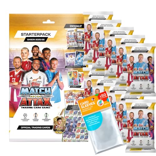 Bundle mit Topps - Match Attax Champions League 2025/26 - Trading Cards - 1 Starter + 10 Booster + Exklusive Collect-it Hüllen Bundle mit Topps - Match Attax Champions League 2025/26 - Trading Cards - 1 Starter + 10 Booster + Exklusive Collect-it Hüllen von collect-it.de MY HOME OF CARDS + TOYS