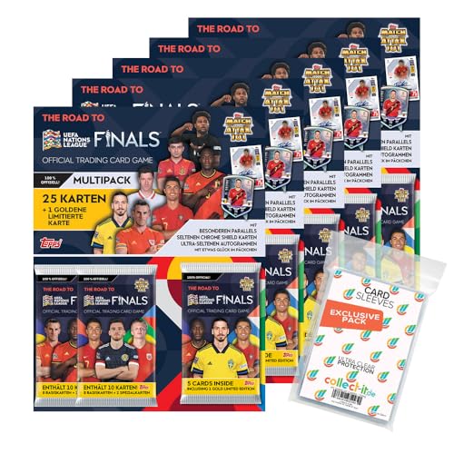 Bundle mit Topps - Road to 2022 UEFA Nations League - 5 Multipacks + Exklusive Collect-it Hüllen Bundle mit Topps - Road to 2022 UEFA Nations League - 5 Multipacks + Exklusive Collect-it Hüllen von collect-it.de MY HOME OF CARDS + TOYS