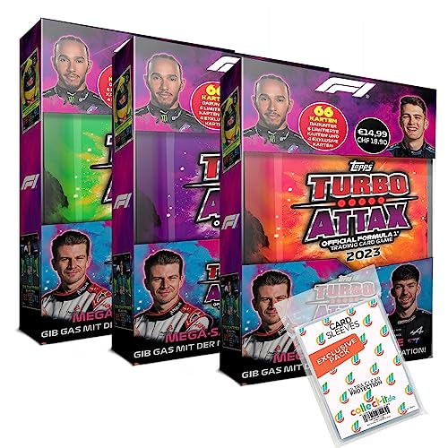Bundle mit Topps - Turbo Attax Formel 1 2023 - Alle 3 verschiedenen Tin Boxen + Exklusive Collect-it Hüllen Bundle mit Topps - Turbo Attax Formel 1 2023 - Alle 3 verschiedenen Tin Boxen + Exklusive Collect-it Hüllen von collect-it.de MY HOME OF CARDS + TOYS