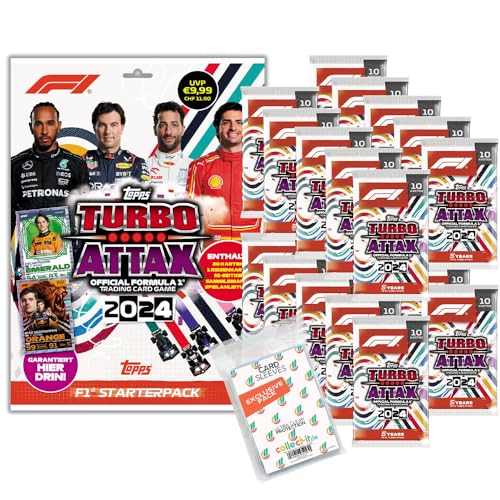 Bundle mit Topps - Turbo Attax Formel 1 2024-1 Starter + 20 Booster + Exklusive Collect-it Hüllen Bundle mit Topps - Turbo Attax Formel 1 2024-1 Starter + 20 Booster + Exklusive Collect-it Hüllen von collect-it.de MY HOME OF CARDS + TOYS