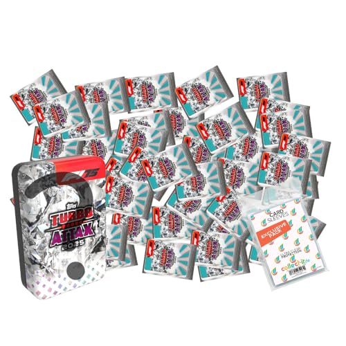 Bundle mit Topps - Turbo Attax Formel 1 2025 - Trading Cards - 50 Verschiedene, zufällige Karten + 1 zufällige Leere Tin Dose + Exklusive Collect-it Hüllen Bundle mit Topps - Turbo Attax Formel 1 2025 - Trading Cards - 50 Verschiedene, zufällige Karten + 1 zufällige Leere Tin Dose + Exklusive Collect-it Hüllen von collect-it.de MY HOME OF CARDS + TOYS