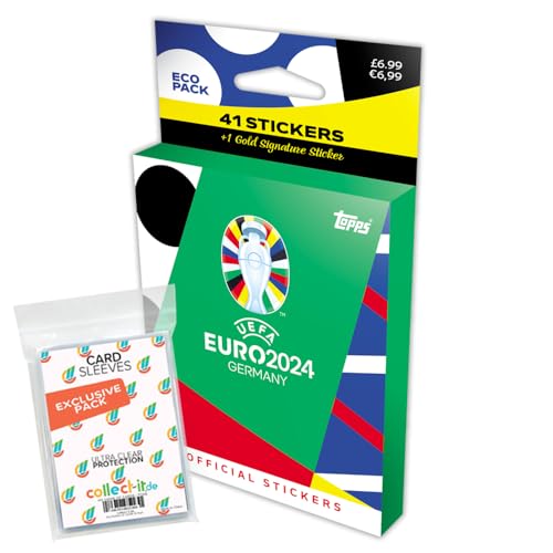 Bundle mit UEFA Euro 2024 Germany - Sammelsticker - 1 Blister + Exklusive Collect-it Hüllen Bundle mit UEFA Euro 2024 Germany - Sammelsticker - 1 Blister + Exklusive Collect-it Hüllen von collect-it.de MY HOME OF CARDS + TOYS