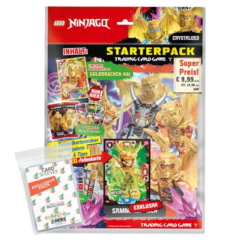 Bundle mit Blue Ocean Lego Ninjago Serie 8 Trading Cards - 1 Starter + Exklusive Collect-it Hüllen von collect-it.de MY HOME OF CARDS + TOYS