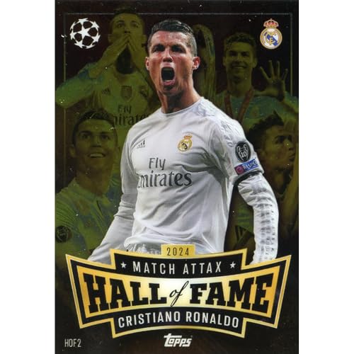 Match Attax Champions League 2024/2025 - Trading Cards Fußballkarten Einzel Sammelkarten (Hof 2 - Cristiano Ronaldo - Hall of Fame Chrome) von collect-it.de MY HOME OF CARDS + TOYS